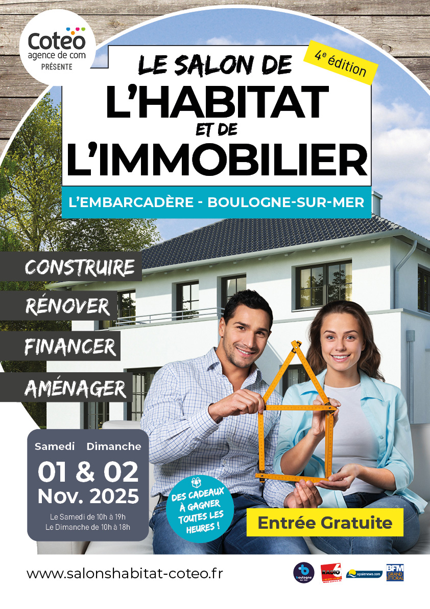 Affiche du Salon de l'Habitat de Boulogne-sur-mer