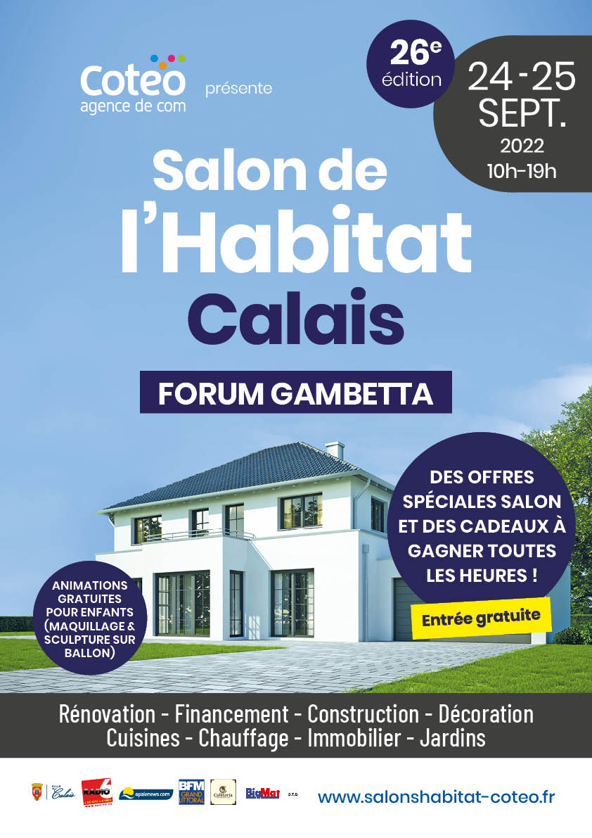 Affiche du Salon de l'Habitat de Calais