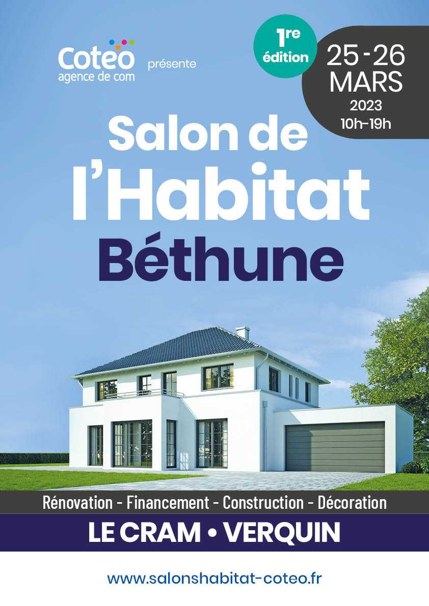 Affiche du Salon de l'Habitat de Béthune