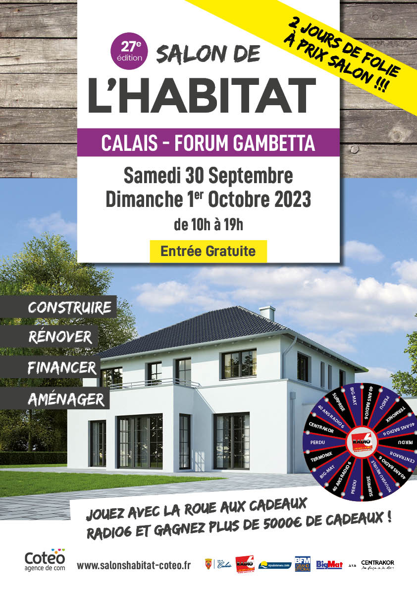 Affiche du Salon de l'Habitat de Calais