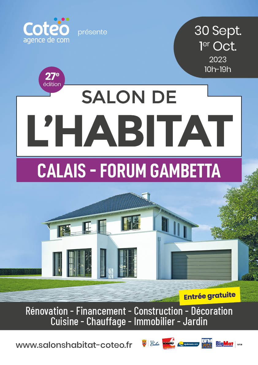 Affiche du Salon de l'Habitat de Calais